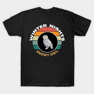 Winter Nights Snowy Owl T-Shirt